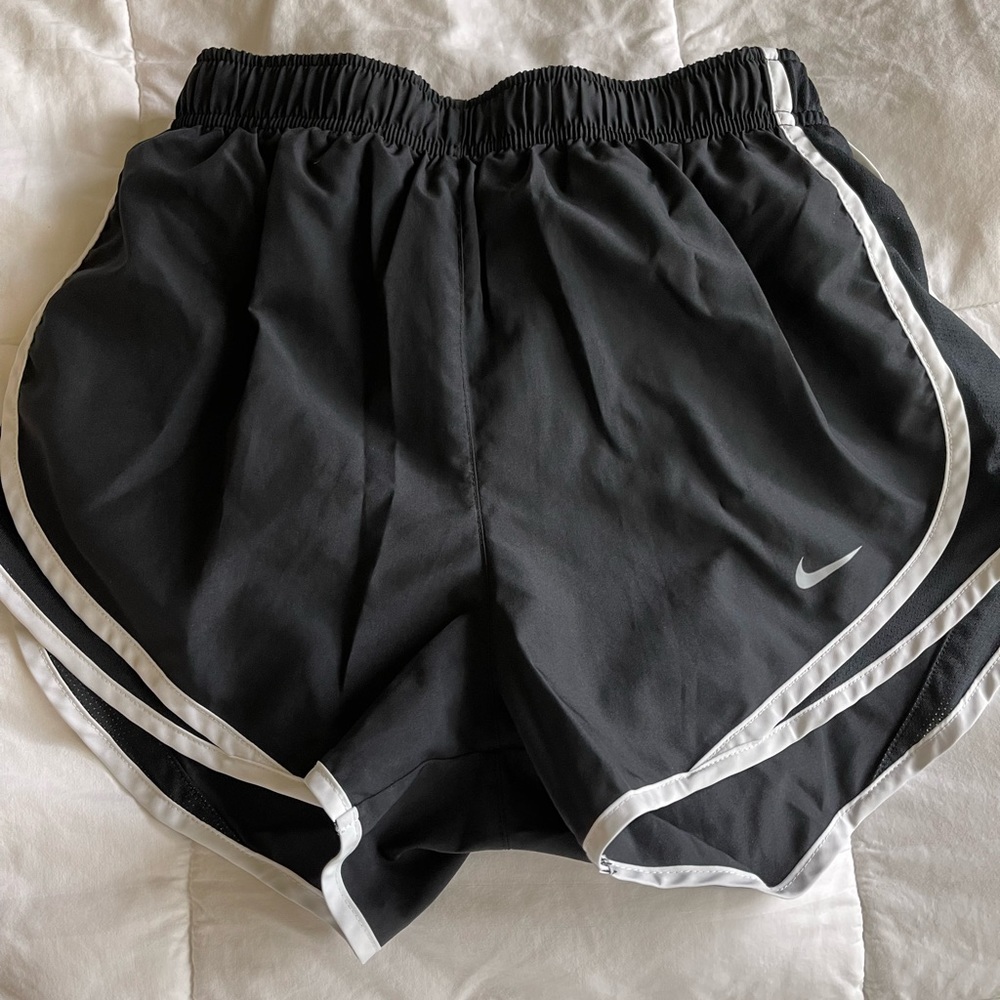 Black with White Nike Shorts